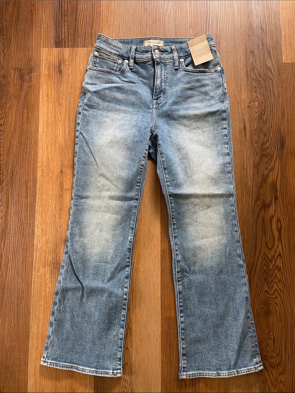 Madewell Curvy Kick Out Crop Jeans in Oneida Wash NWT